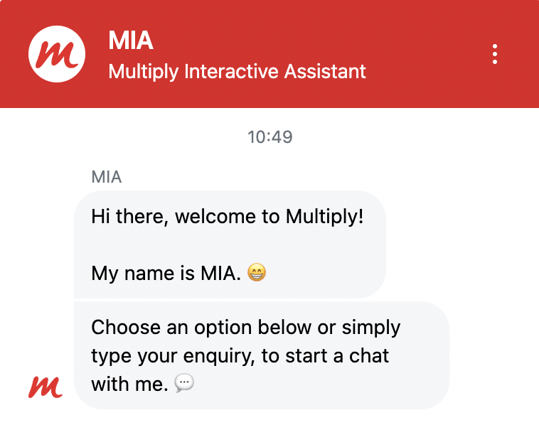 a screenshot of a chat